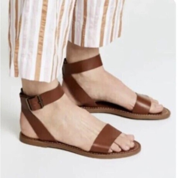 Madewell The Boardwalk Brown Sandals - Picture 1 of 8